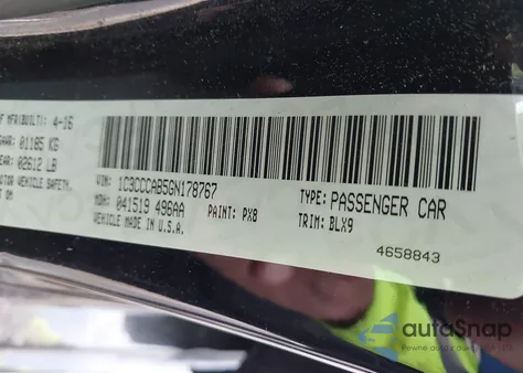 2016 Chrysler 200 Limited Platinum из США, поврежденный, VIN 1C3CCCAB5GN178767